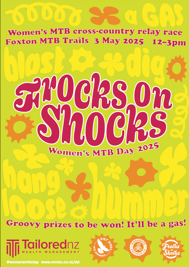 Manawatu Dirt Divas Frocks on Shocks 2025 logo